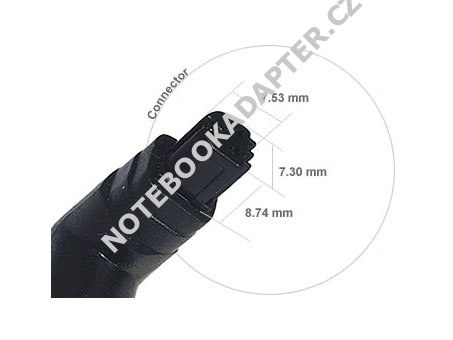 konektor č.8 pro síťový adaptér pro 7,5x7,3x8,7mm