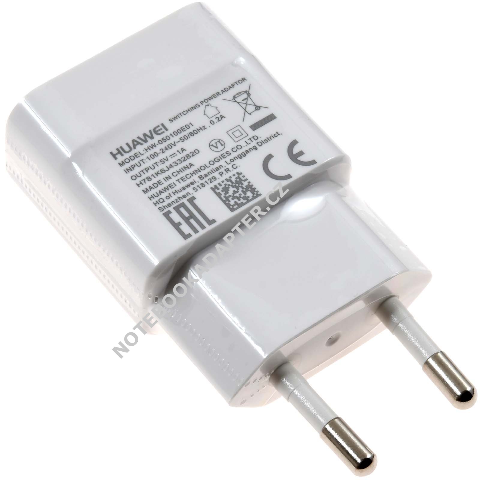 Huawei Micro-USB Ladeadatper, nabíječka HW-050100E01 z.B. pro Ascend G620 weiß originál